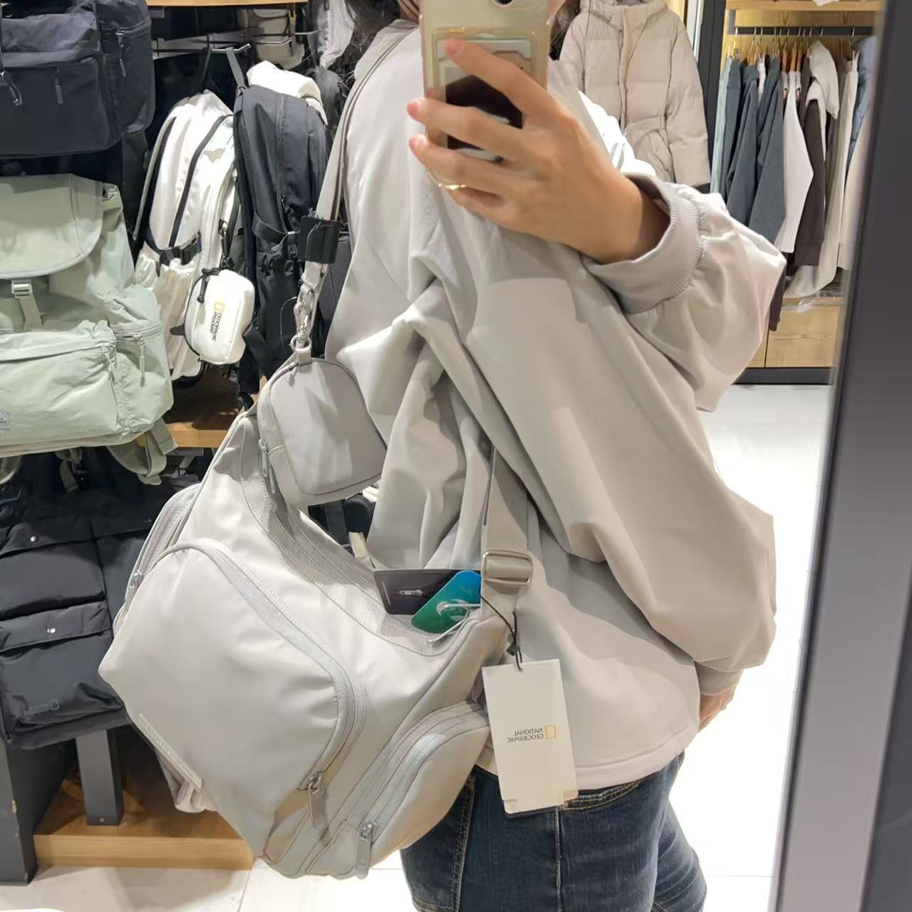 韓國 National Geographic Urban Travel Hobo Bag【NG320】