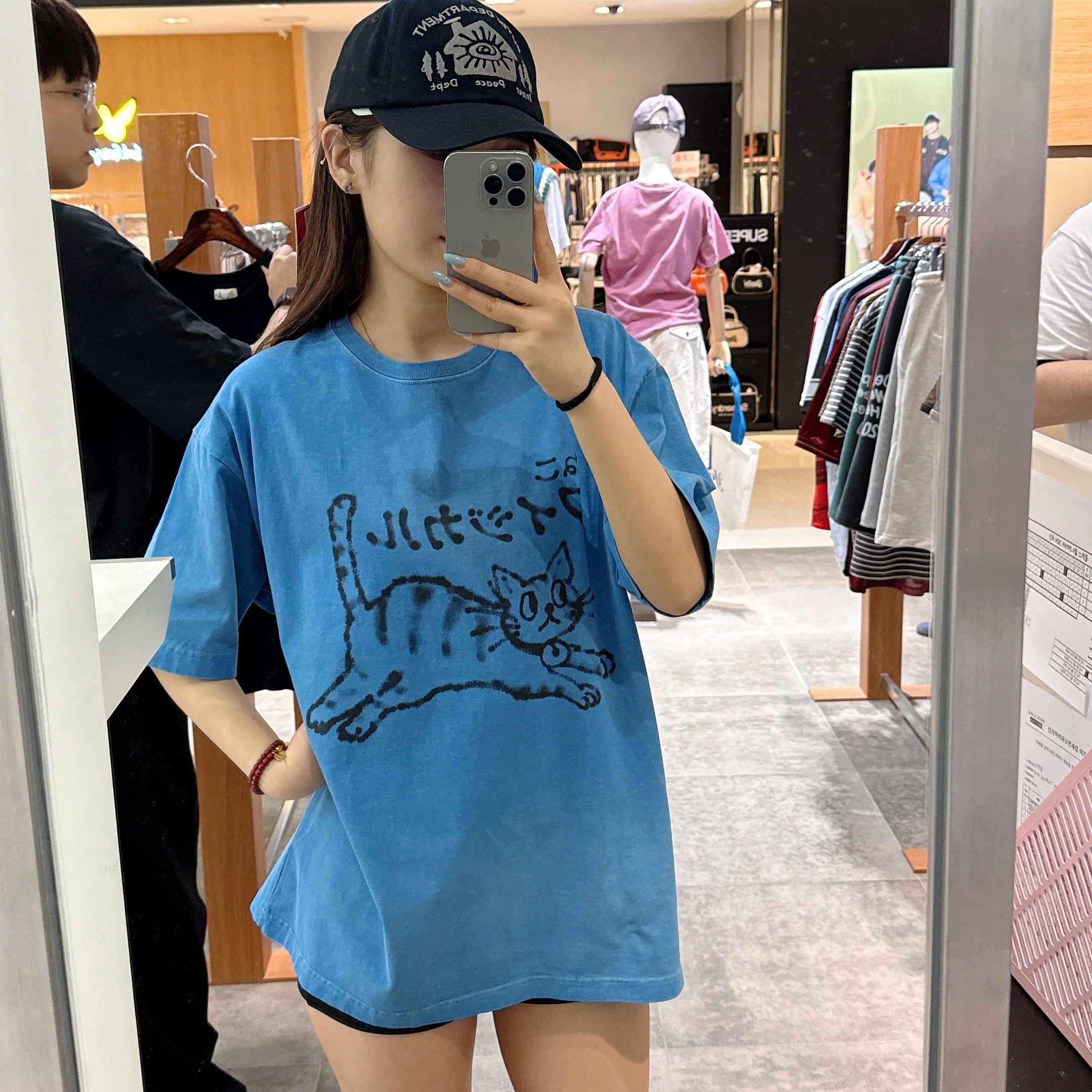 韓國 Phyps Spray Neko Short Sleeve T-shirt【PH021】