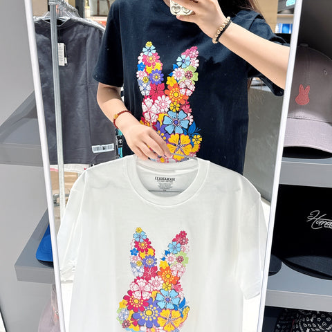 韓國 HANAHAII 花型純棉 T-Shirt【HA038】 - STT Mall HK 靚太網購