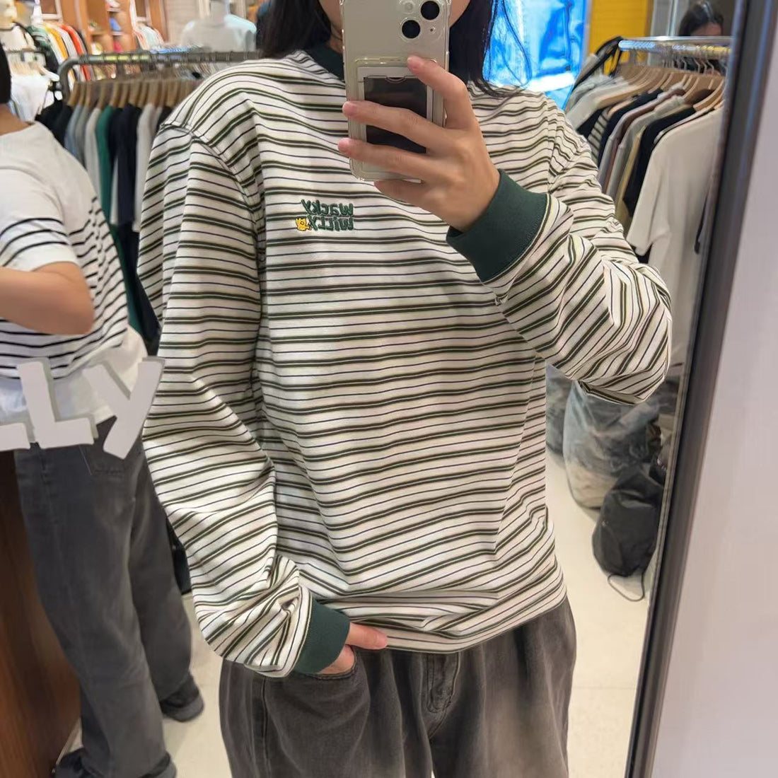 韓國 Wacky Willy Striped Long Sleeve【WW013】