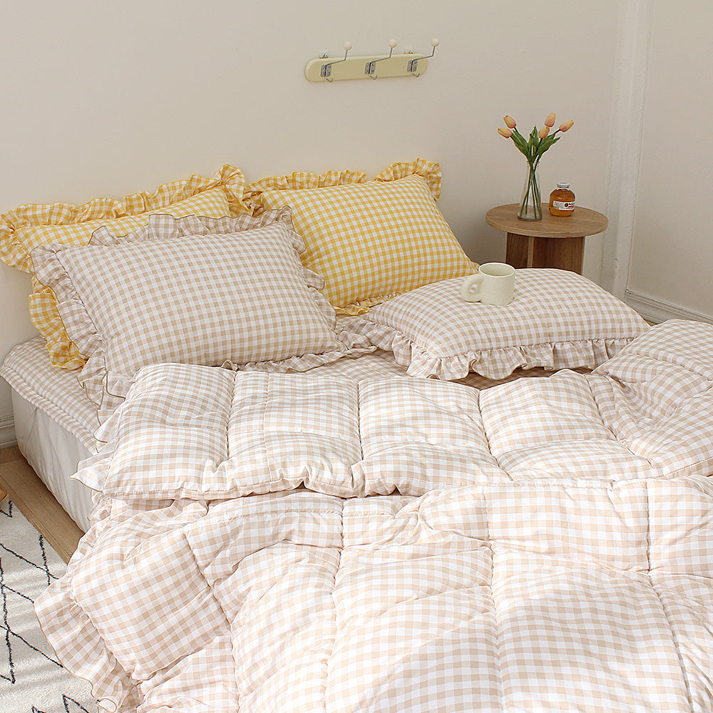 韓國 週日格紋荷葉邊【SM410】