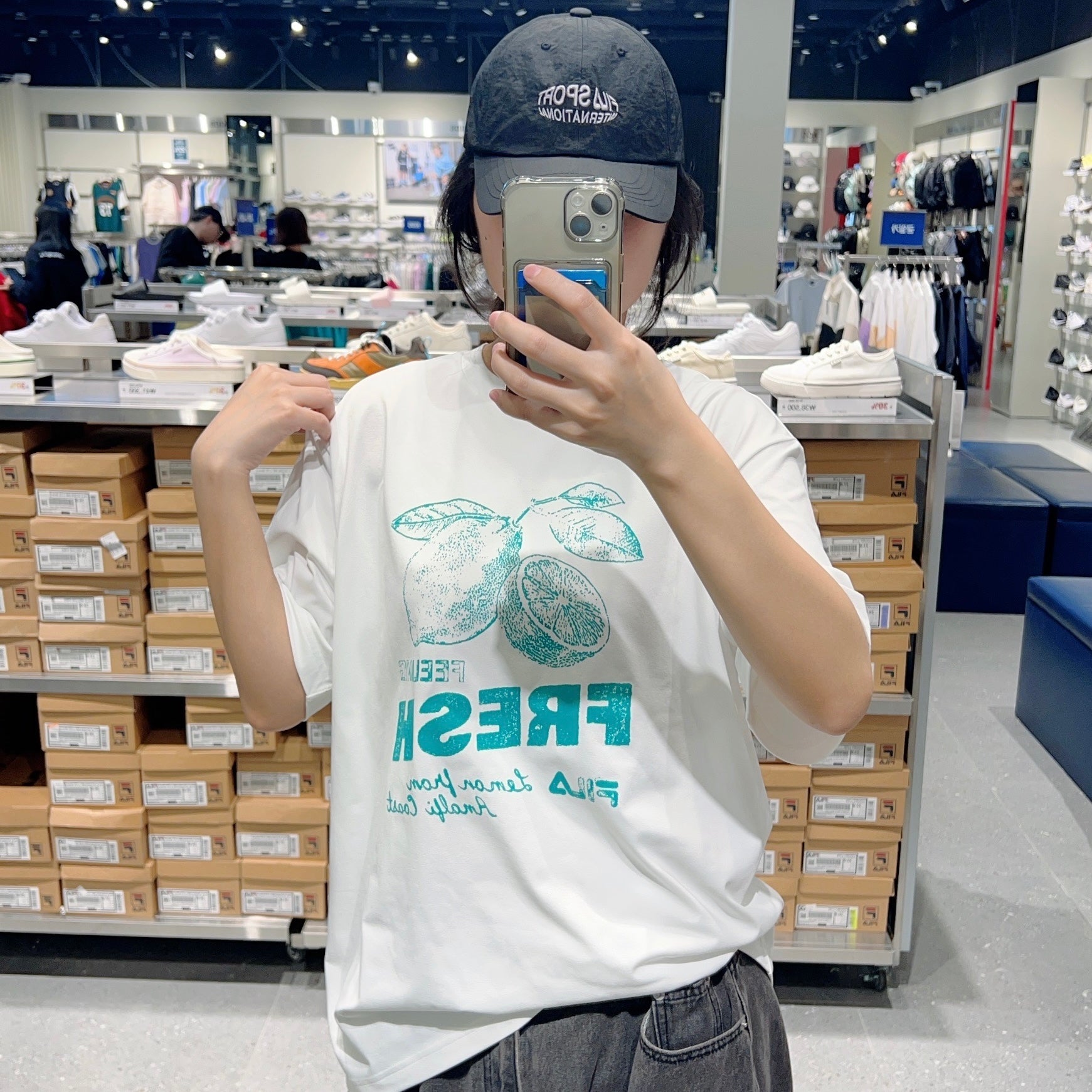 韓國 FILA Lightweight Stretch Graphic Short Sleeve T-shirt速干款【FA296】