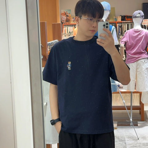 韓國 Yale 2 Pack Embroidered Dan T-Shirt【YA004】