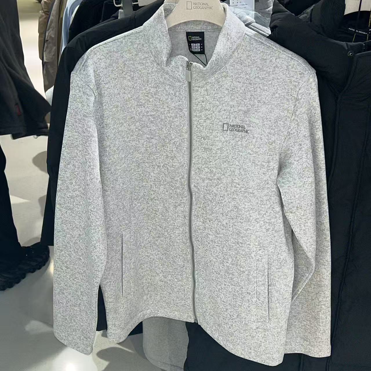 韓國 National Geographic Unisex Gliese Cardigan-Style Zip-Up Jumper【NG250】