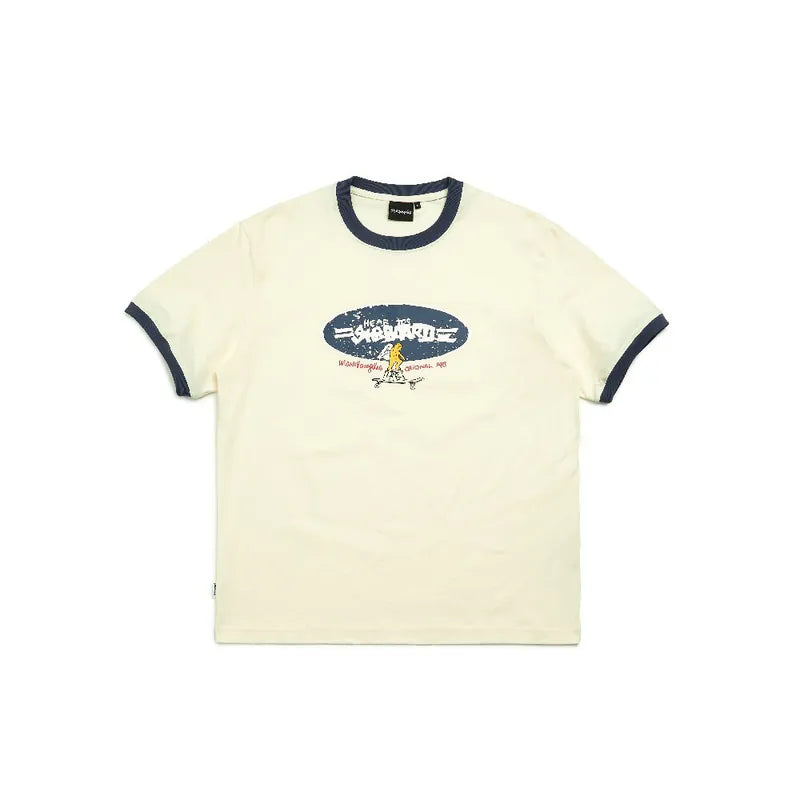 韓國 Mark Gonzales Logo Graphic Ringer Short Sleeve T-Shirt【MG071】