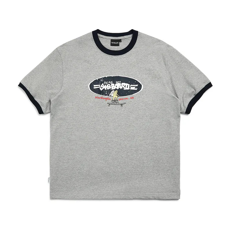 韓國 Mark Gonzales Logo Graphic Ringer Short Sleeve T-Shirt【MG071】