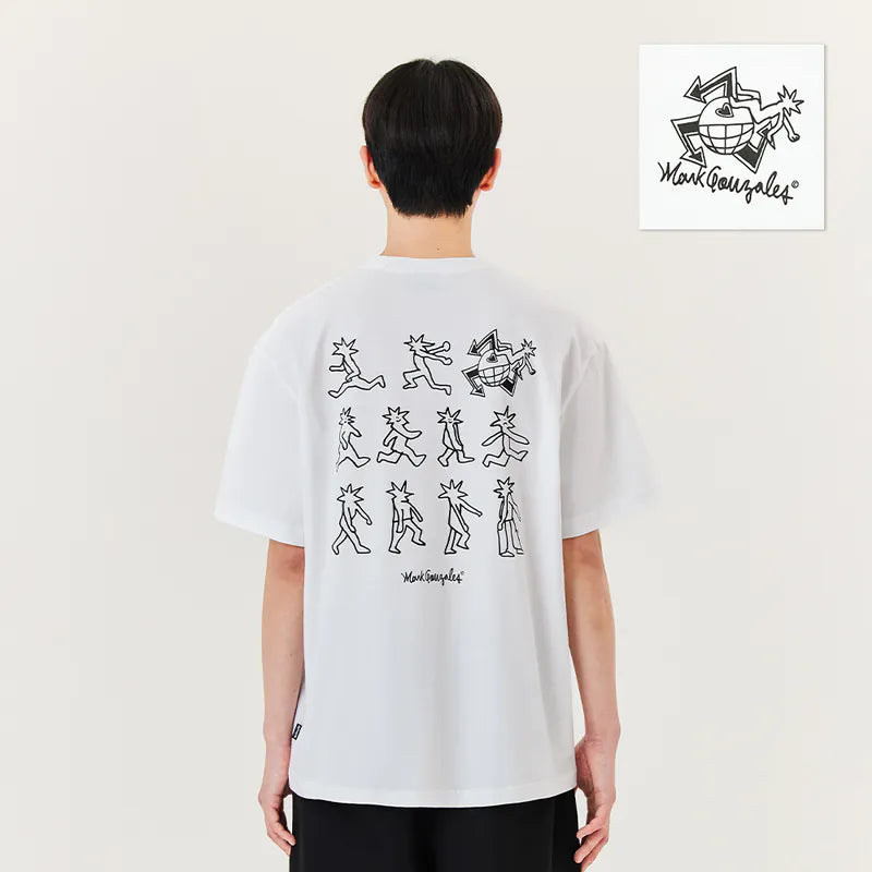 韓國 Mark Gonzales Runner Graphic Short Sleeve T-Shirt【MG089】