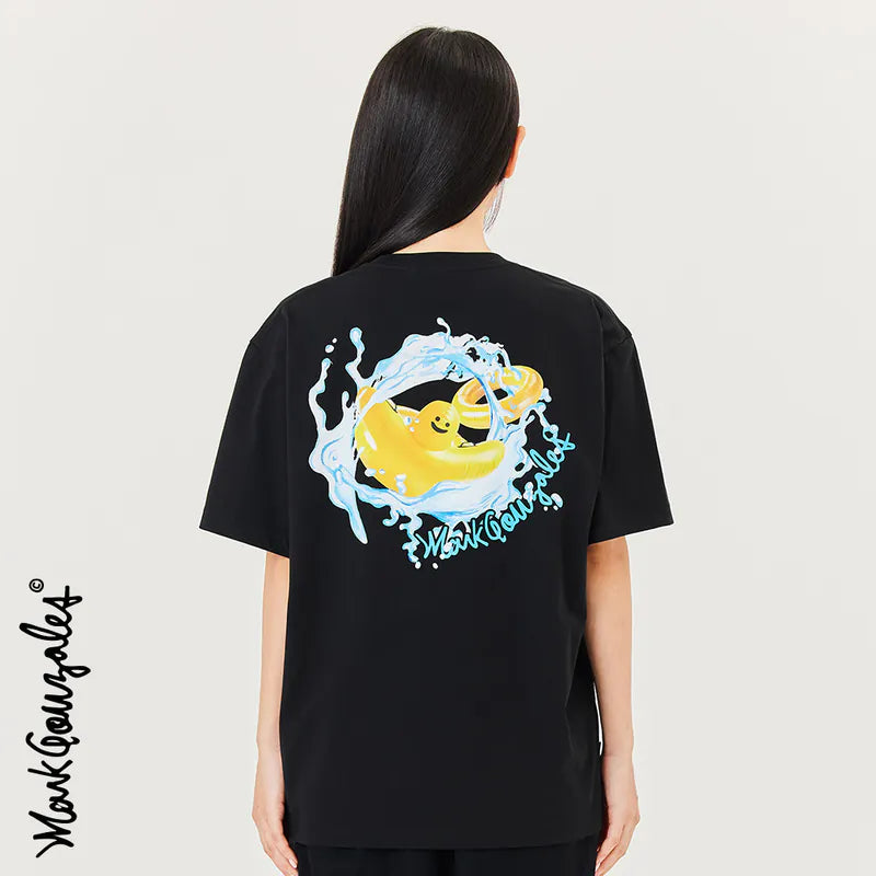 韓國 Mark Gonzales Surfer Angel Graphic Cool Cotton Short Sleeve T-Shirt【MG058】