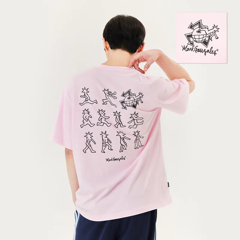 韓國 Mark Gonzales Runner Graphic Short Sleeve T-Shirt【MG089】