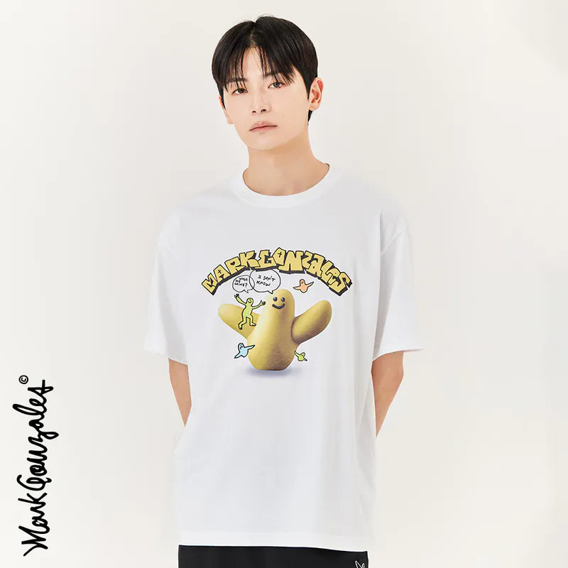 韓國 Mark Gonzales Clay Angel Graphic Short Sleeve T-Shirt【MG060】
