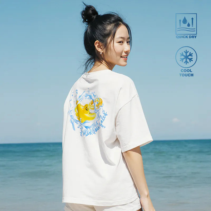 韓國 Mark Gonzales Surfer Angel Graphic Cool Cotton Short Sleeve T-Shirt【MG058】