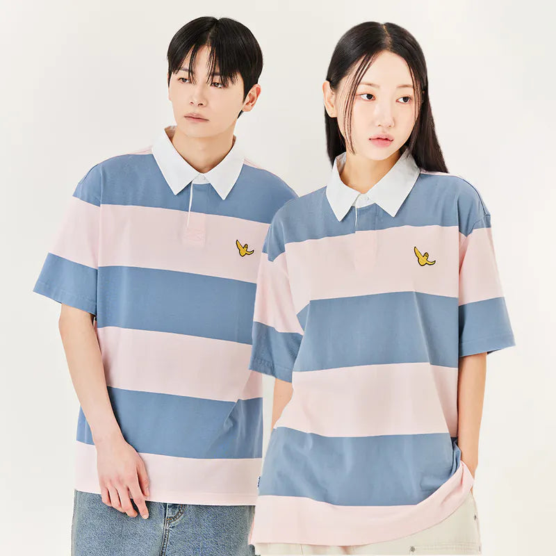 韓國 Mark Gonzales Angel Wappen Rugby Short Sleeve T-Shirt【MG072】