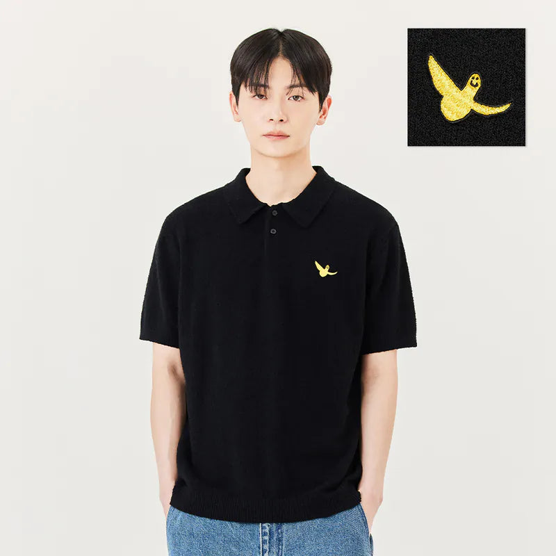 韓國 Mark Gonzales Angel Summer Polo Knit Top【MG081】