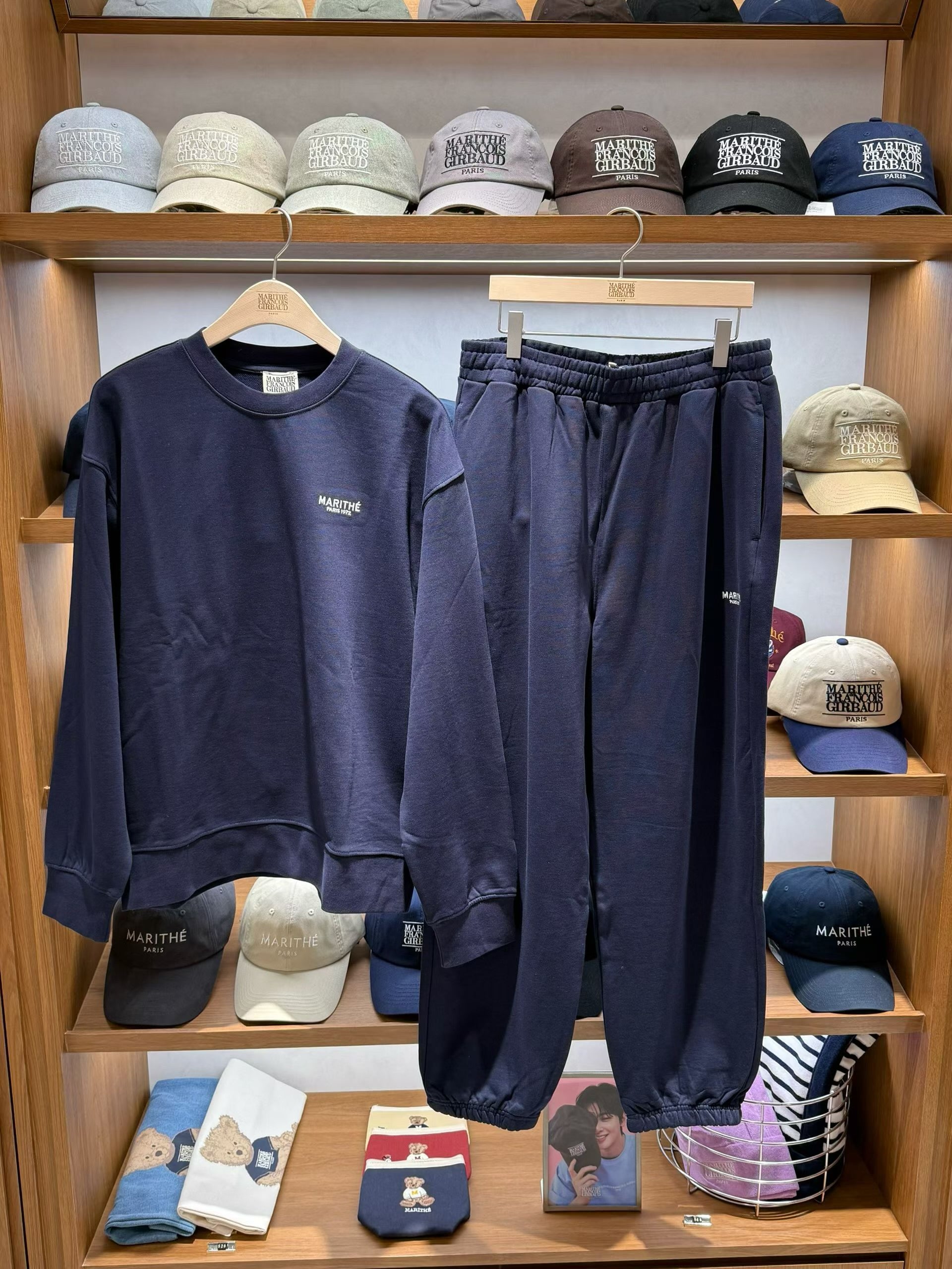 韓國 Marithe Francois Girbaud Regular Logo Sweat Set-Up【MF671】