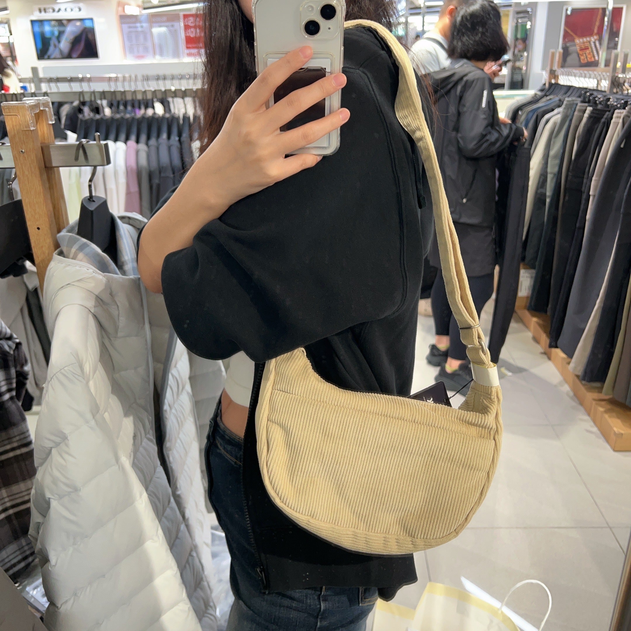 韓國 Snowpeak Corduroy Small Hobo Bag【SN026】