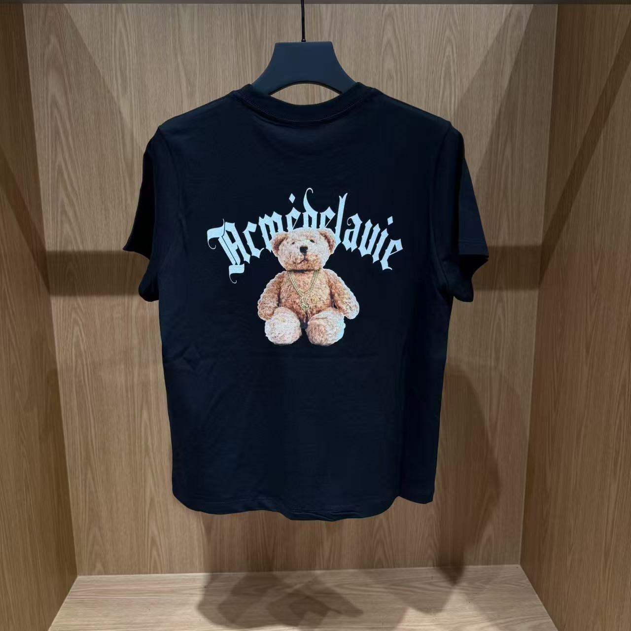 韓國 ADLV GOLD CHAIN BEAR DOLL SHORT SLEEVE T-SHIRT【AD009】