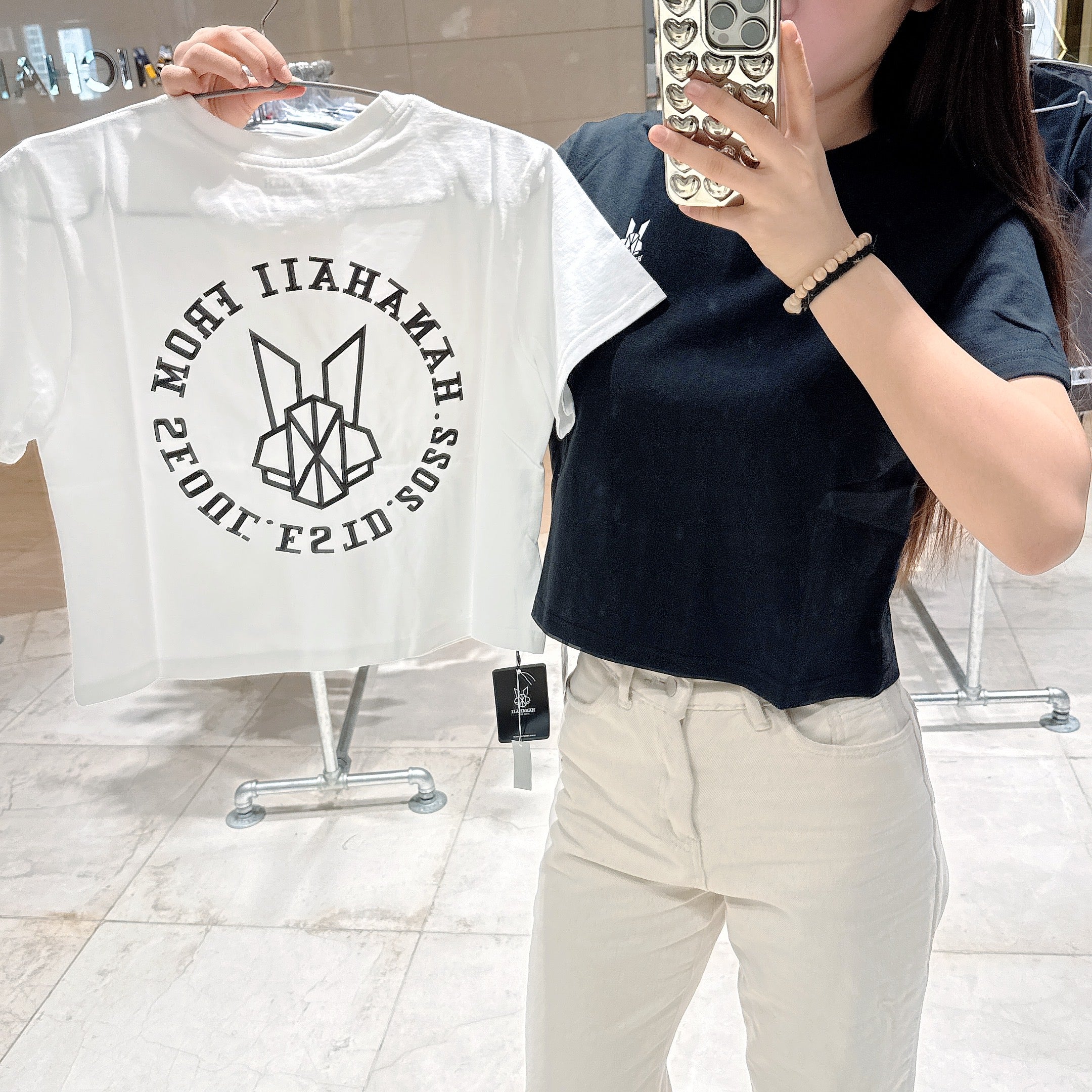 韓國 HANAHAII 圓領短身 T-Shirt【HA055】 - STT Mall HK 靚太網購