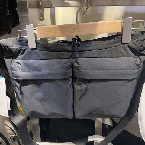 韓國 National Geographic Double Pocket Crossbody Bag【NG495】