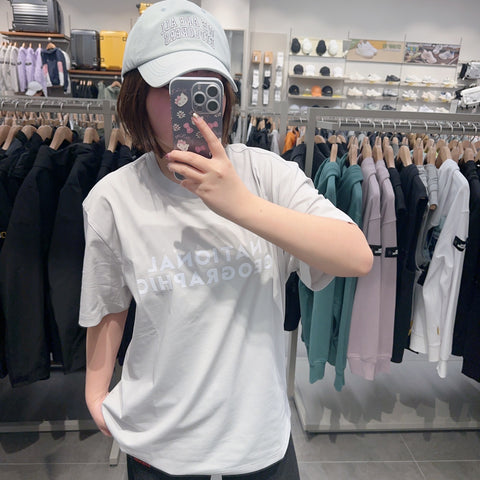 韓國 National Geographic GRAYPEROT BIG LOGO SHORT SLEEVE T-SHIRT【NG553】
