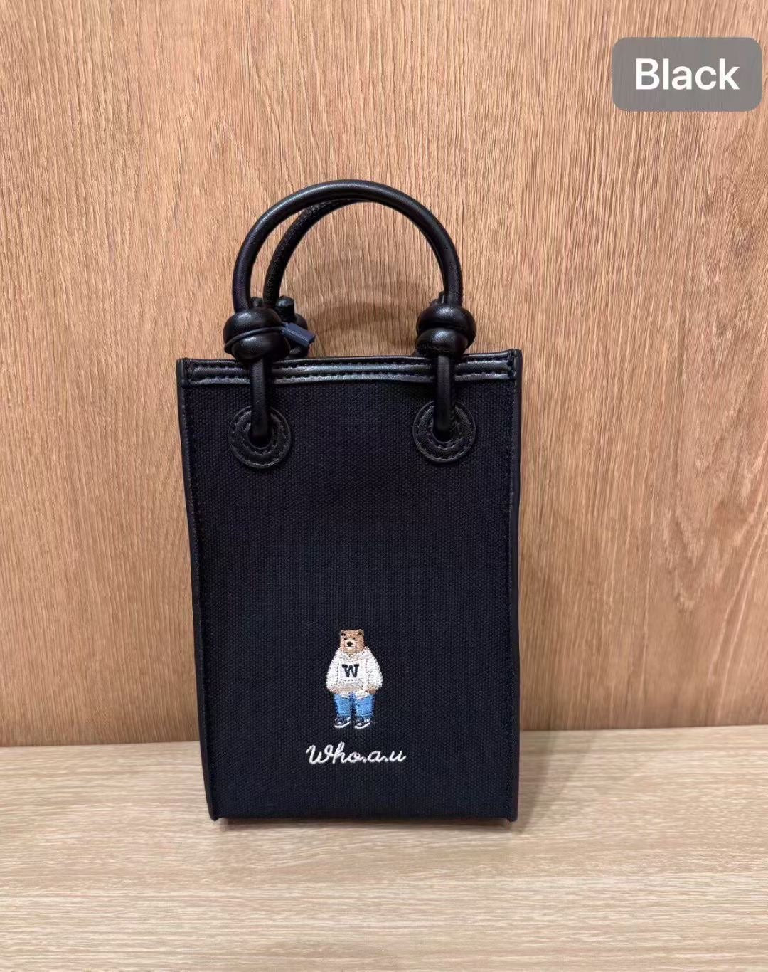 韓國 Who.A.U Canvas Mini Square Bag【WA211】