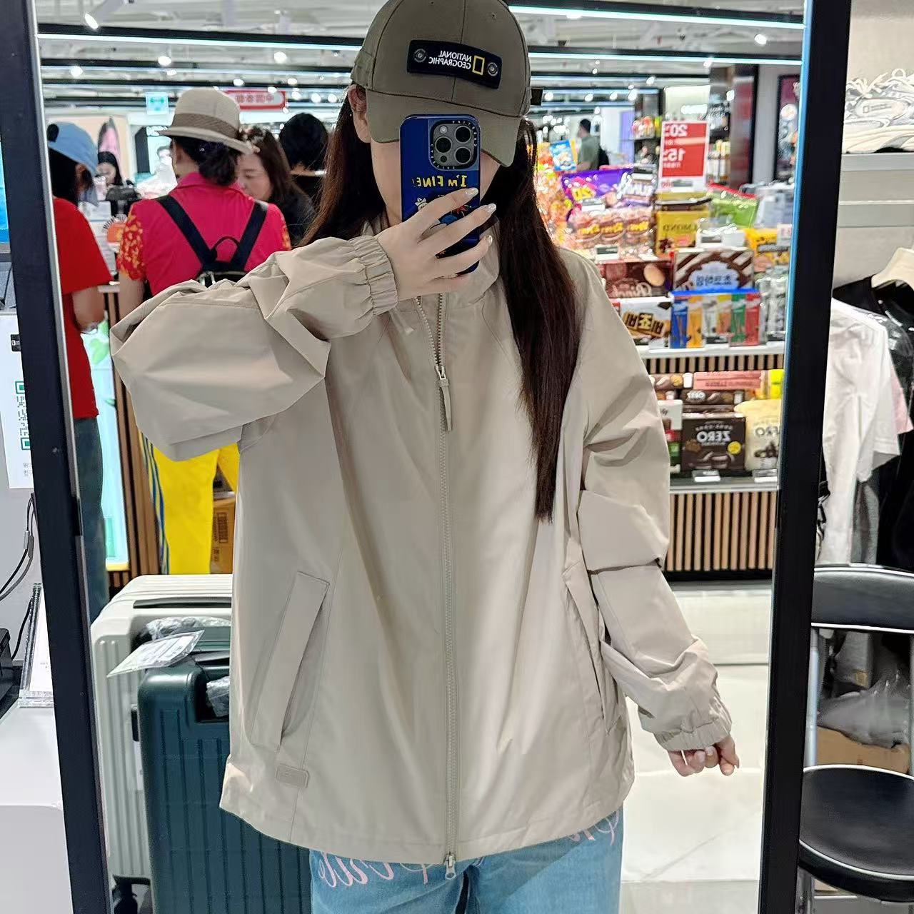 韓國 National Geographic Peccary Softshell Stand Neck Jumper【NG025】