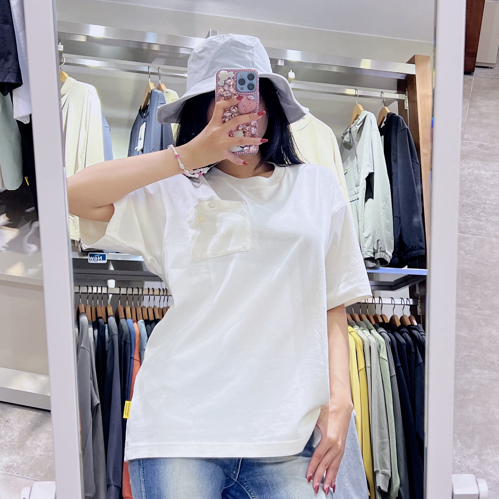 韓國 National Geographic Unisex 16's Cotton Semi-Over Fit Short Sleeve T-Shirt【NG800】
