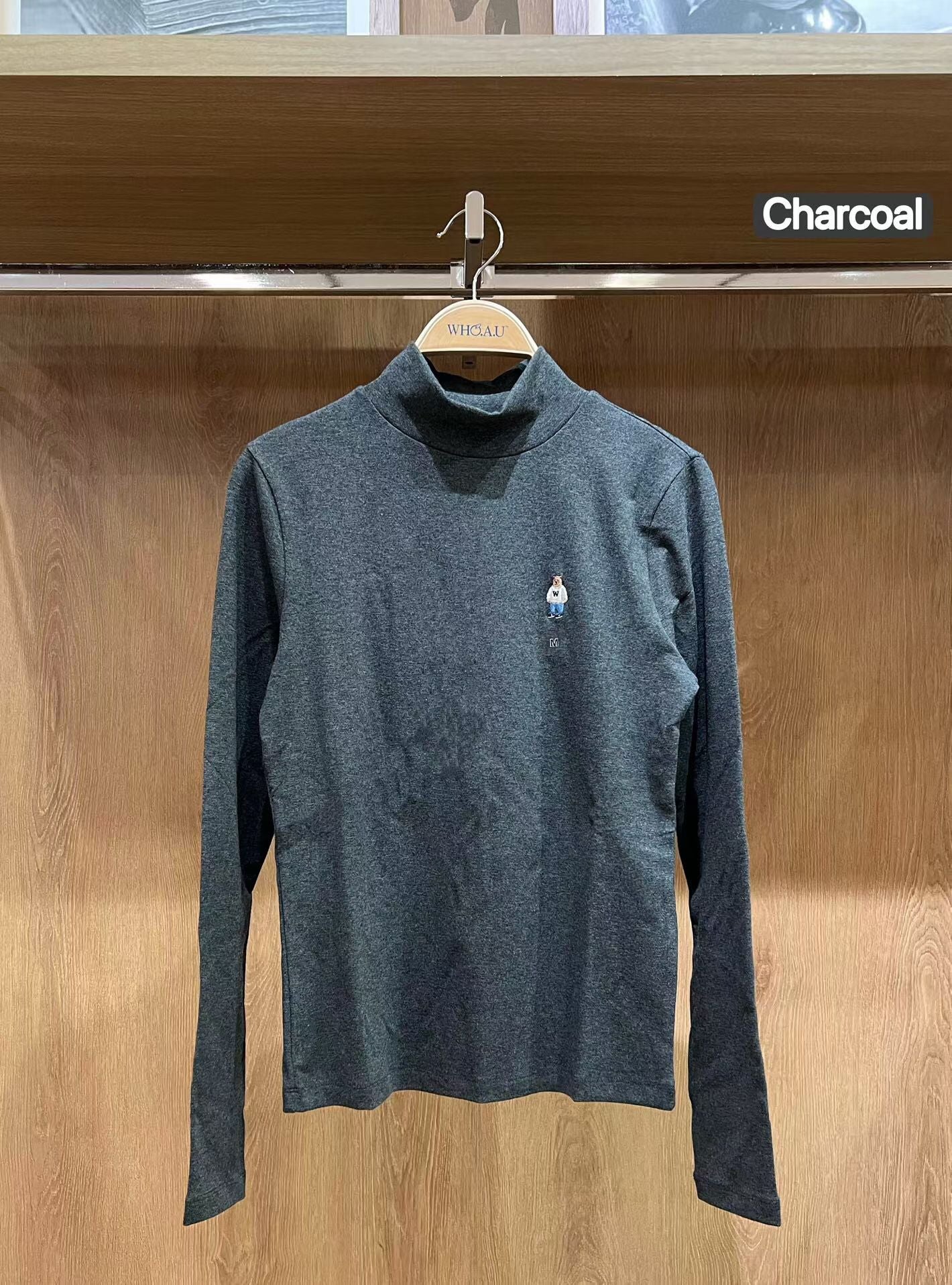 韓國 WhoAU Steve Turtleneck T-Shirt【WA196】