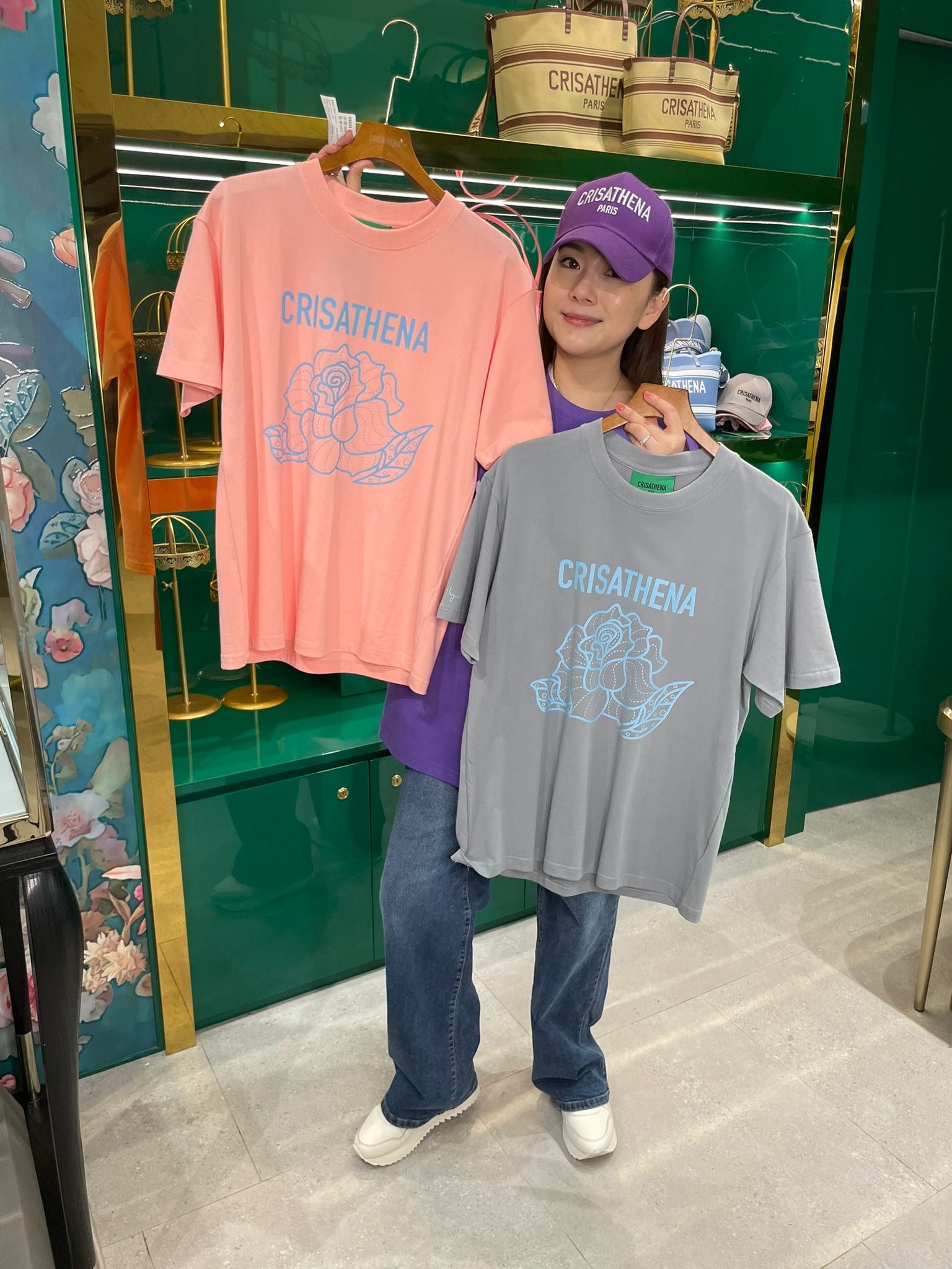 Crisathena Flower T-shirt【SM274】