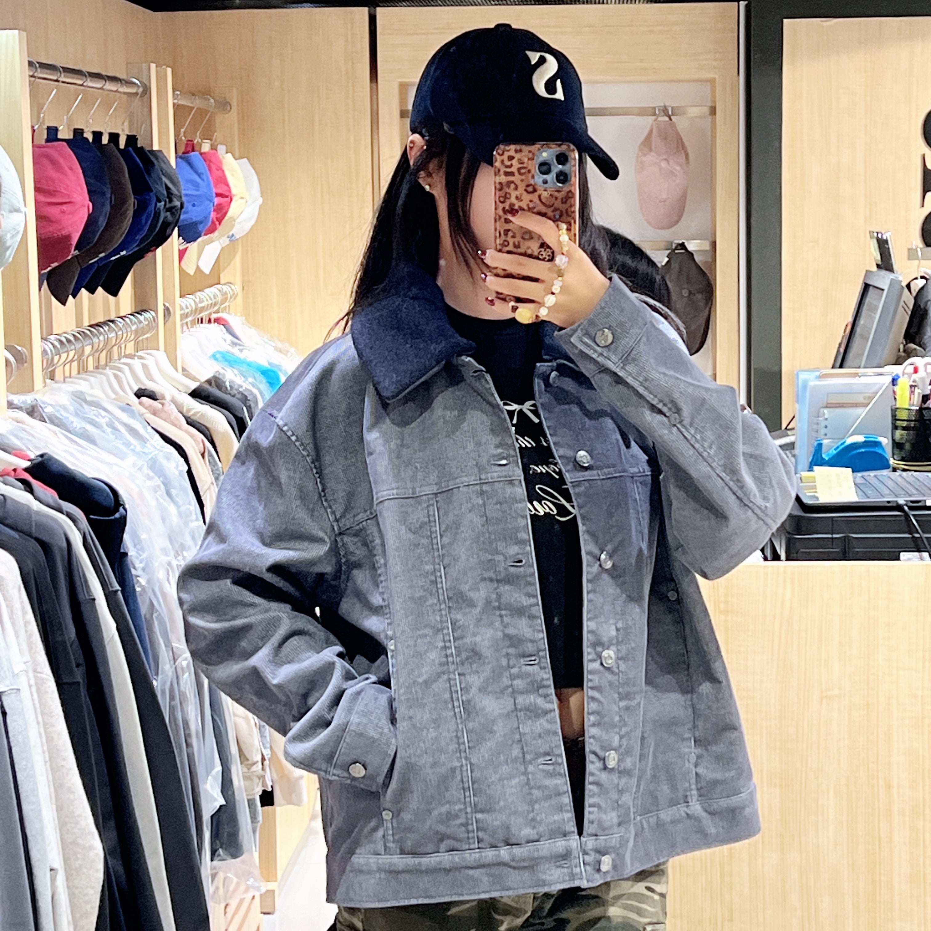 韓國 Satur Camaro Corduroy Fade Jacket【SR198】