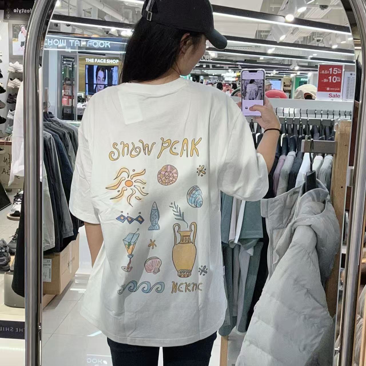 韓國 Snowpeak Graphic Short Sleeve T-Shirt【SN052】