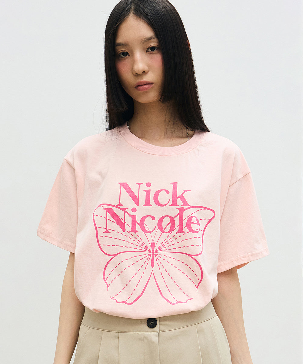 韓國 Nick Nicole Big Butterfly Sleeve Top【NK027】