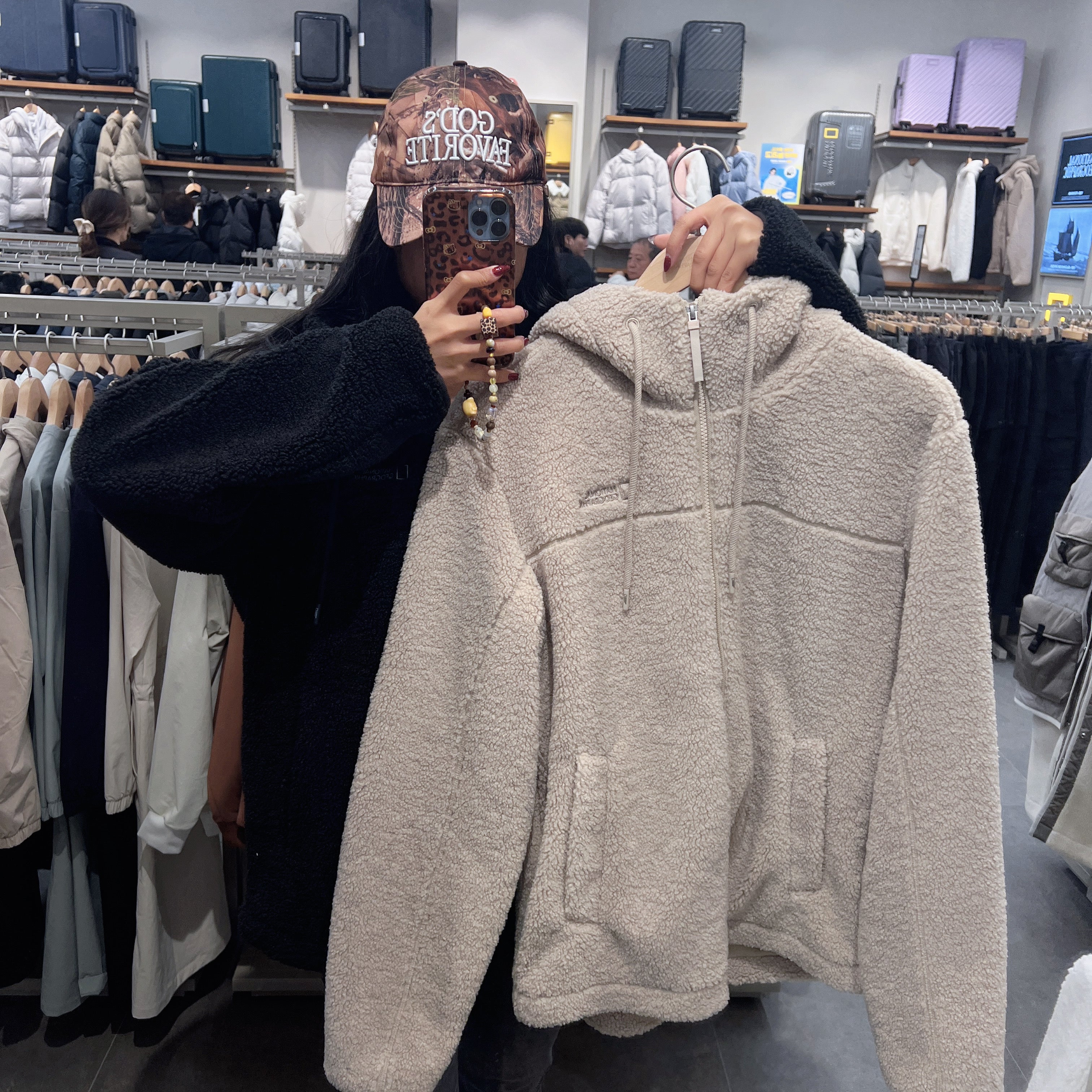 韓國 National Geographic Kotoni Hoodie Fleece Jacket【NG189】