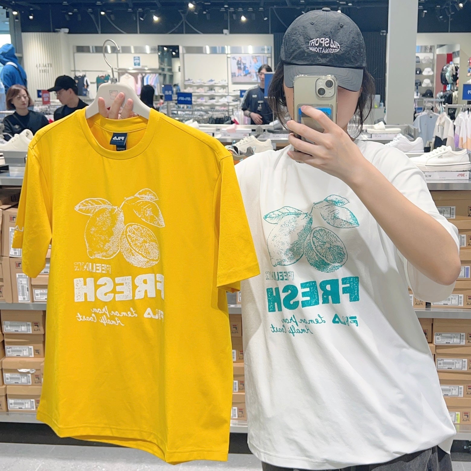 韓國 FILA Lightweight Stretch Graphic Short Sleeve T-shirt速干款【FA296】