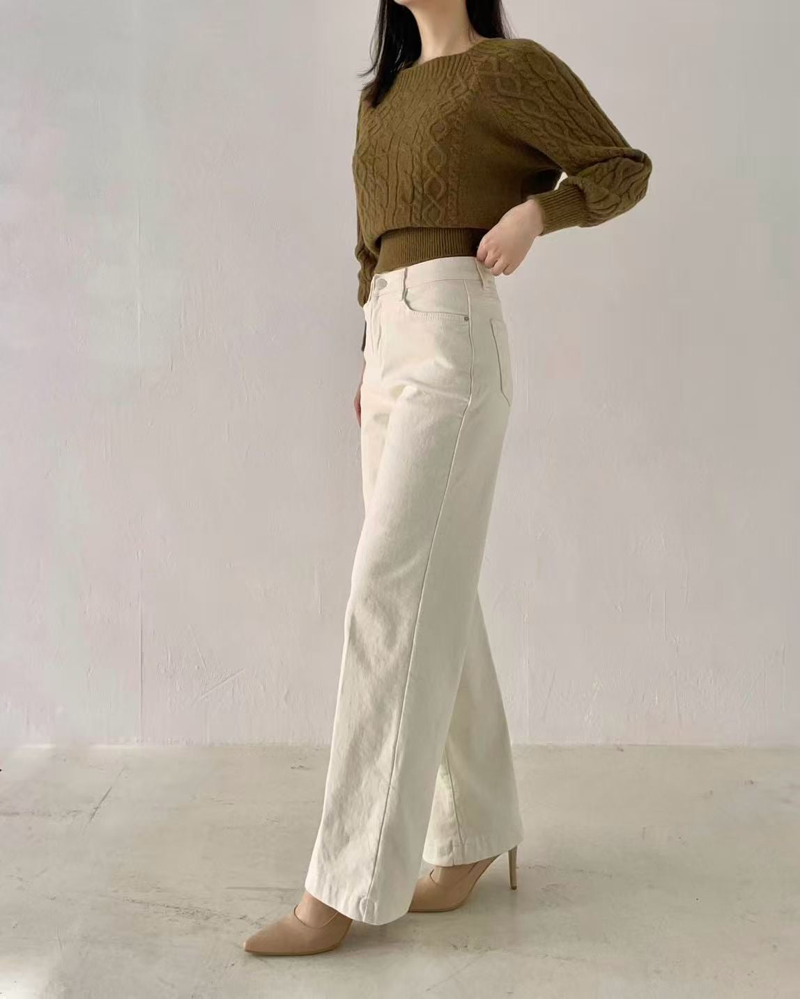 韓國 HowLuk 牛仔褲 刷薄毛 (冬季款)【H267】