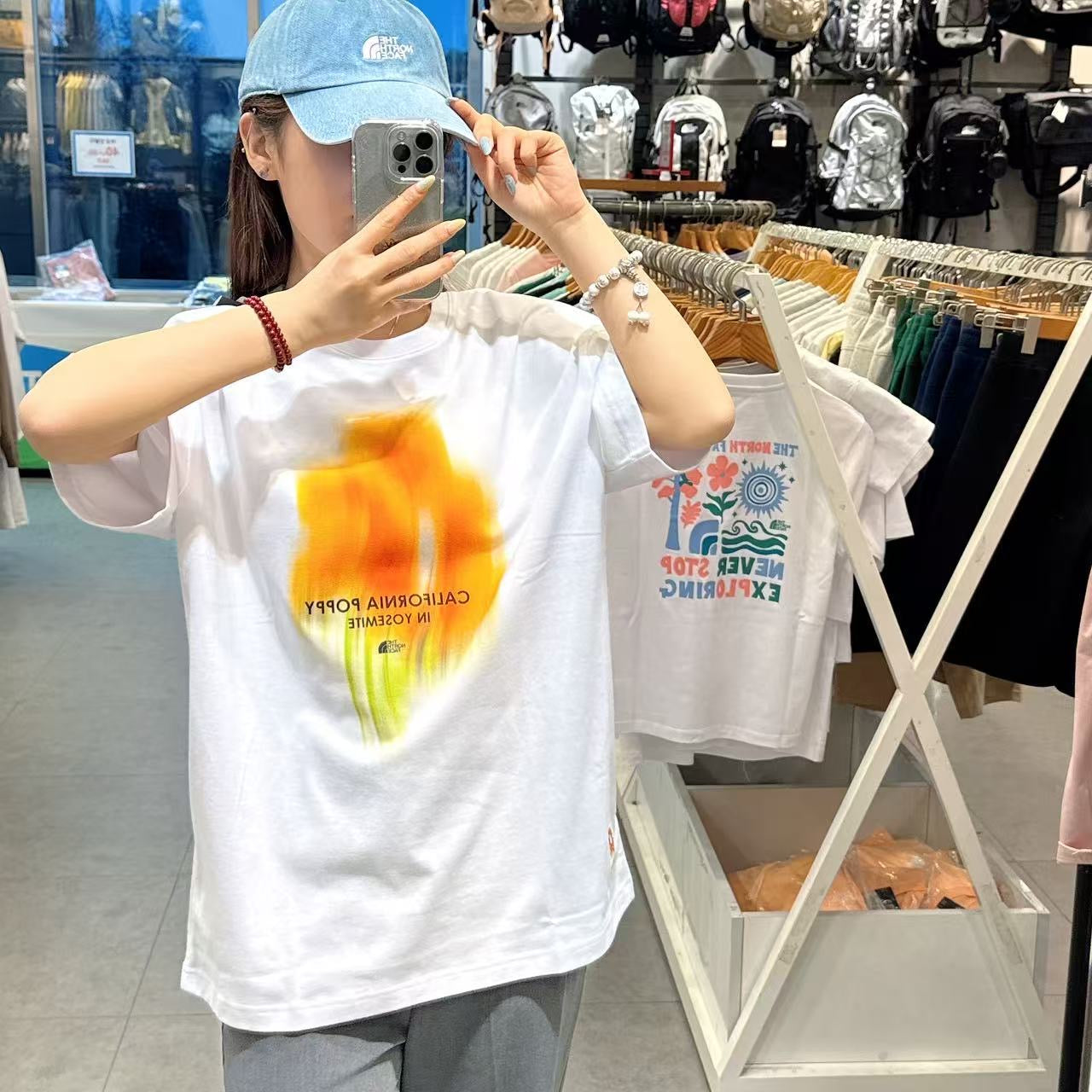 韓國 The North Face Flower Spray T-shirt【NF133】