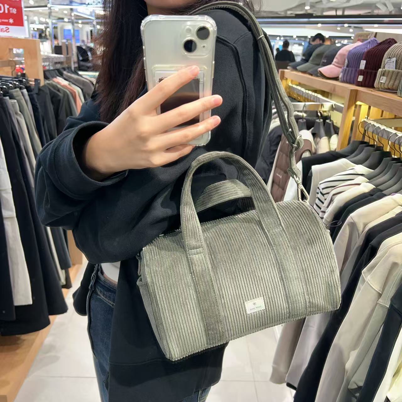 韓國 Snowpeak Corduroy Bowling Bag【SN005】