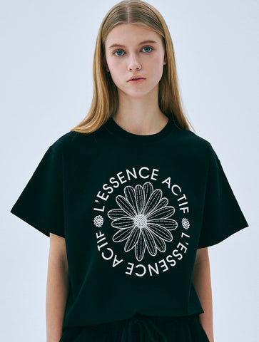 韓國 Mardi Mercredi T-SHIRT ACTIF EMBLEM【MM114】