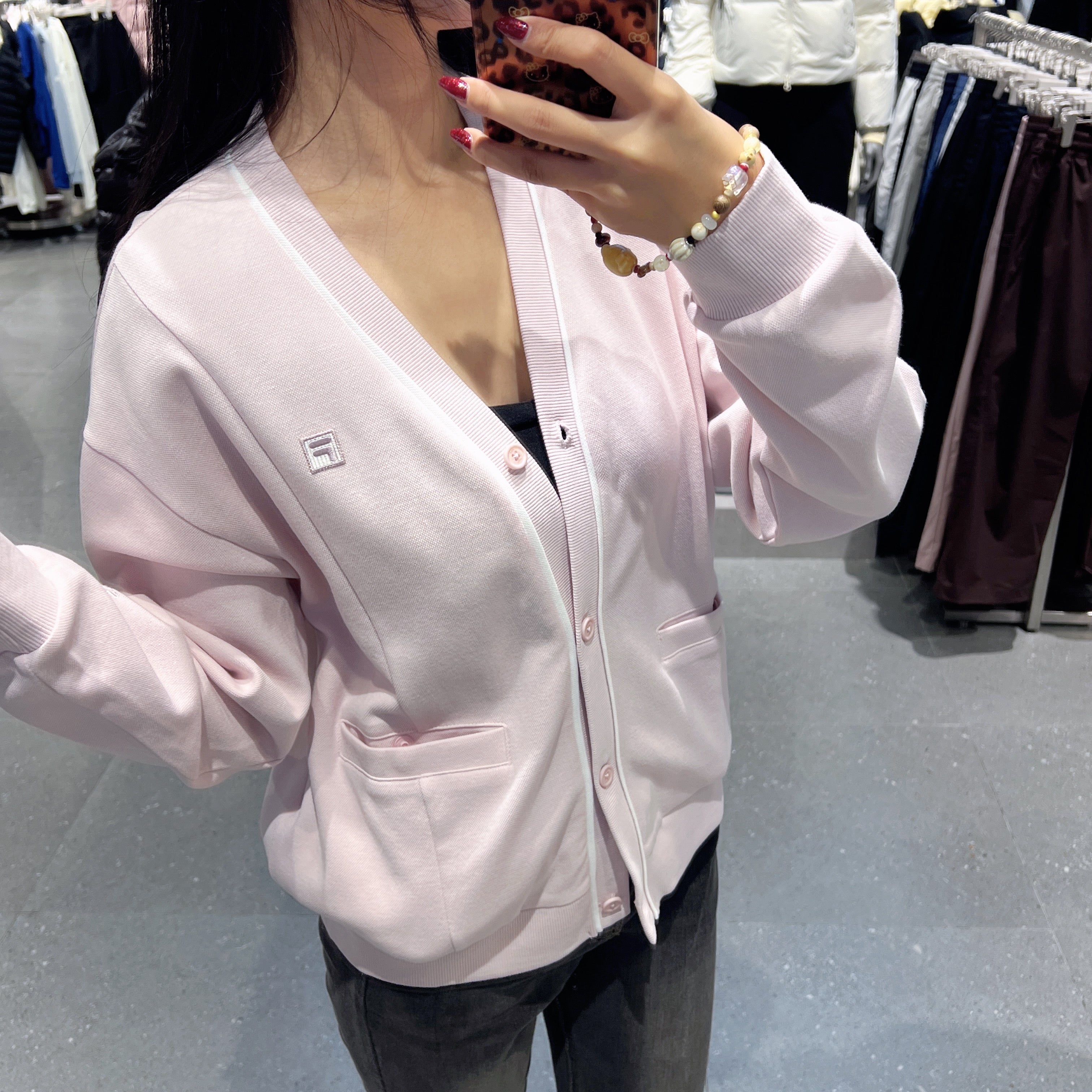 韓國 FILA Tennis Pique Sports Cardigan【FA113】