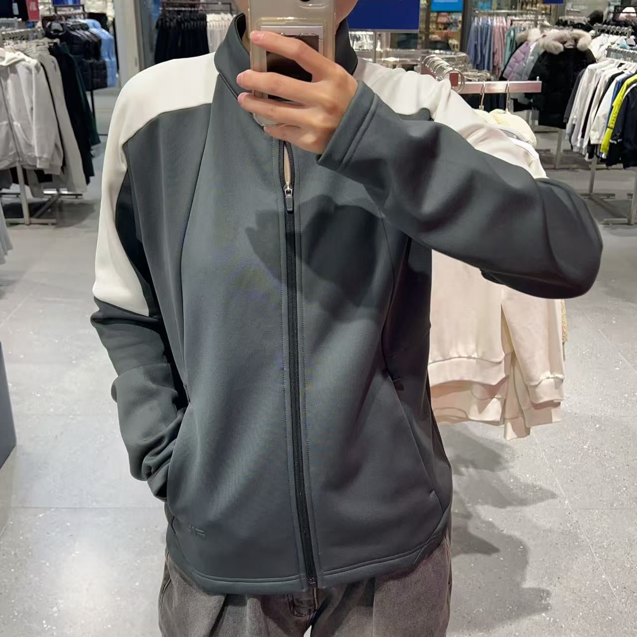 韓國 FILA Fleece Colorblock Training Jacket【FA044】