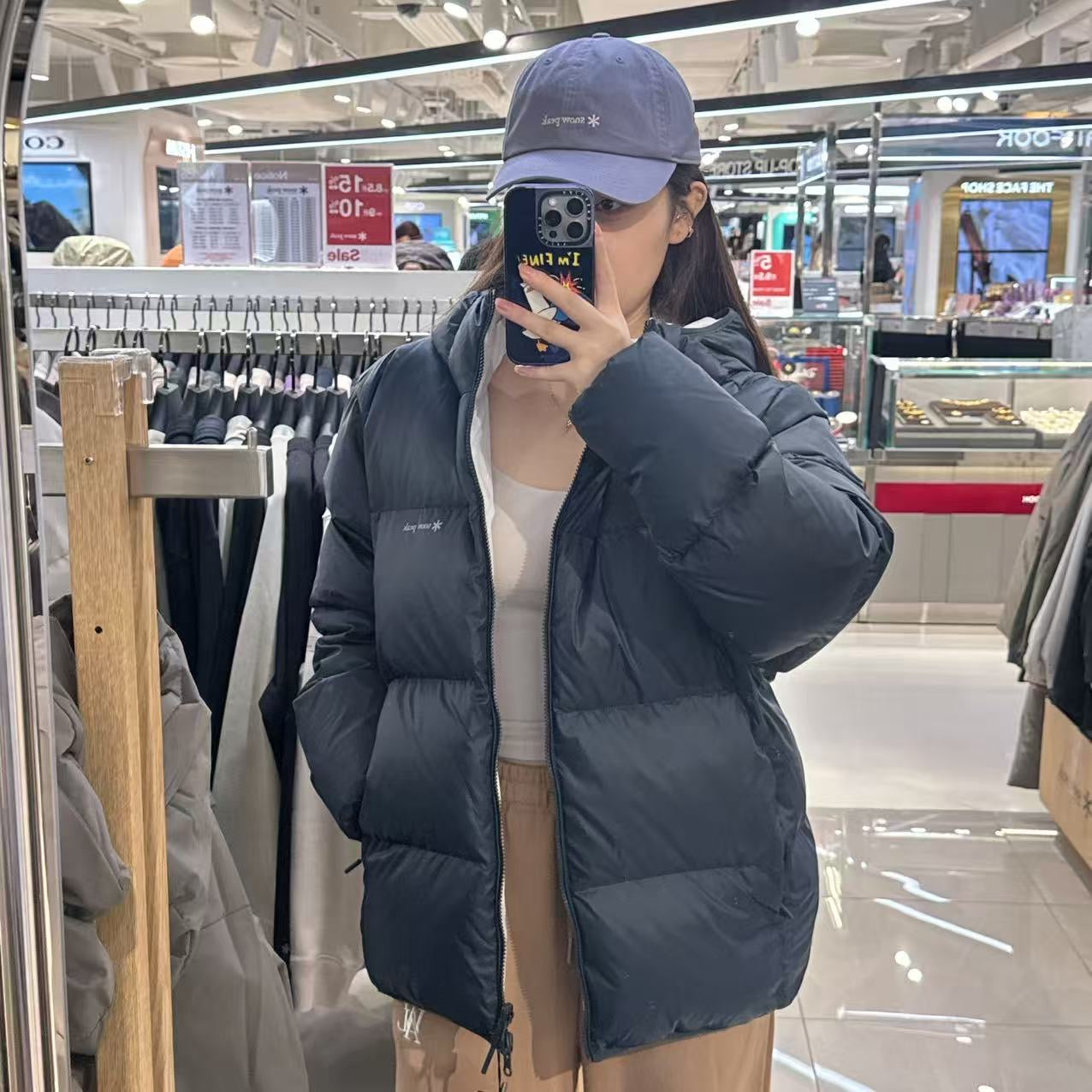 韓國 Snowpeak 男女同款 Airnova Pertex Reversible Hooded Heavy Down Jacket 雙面款 (鴨絨)【SN059】