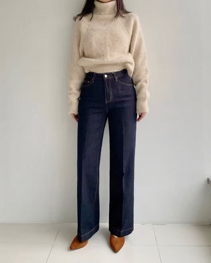 韓國 HowLuk 牛仔褲 刷薄毛 (冬季款)【H2520_1】