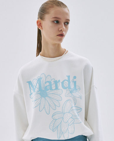 韓國 Mardi Mercredi SWEATSHIRT TRIPLE FLOWER - STT Mall HK 靚太網購