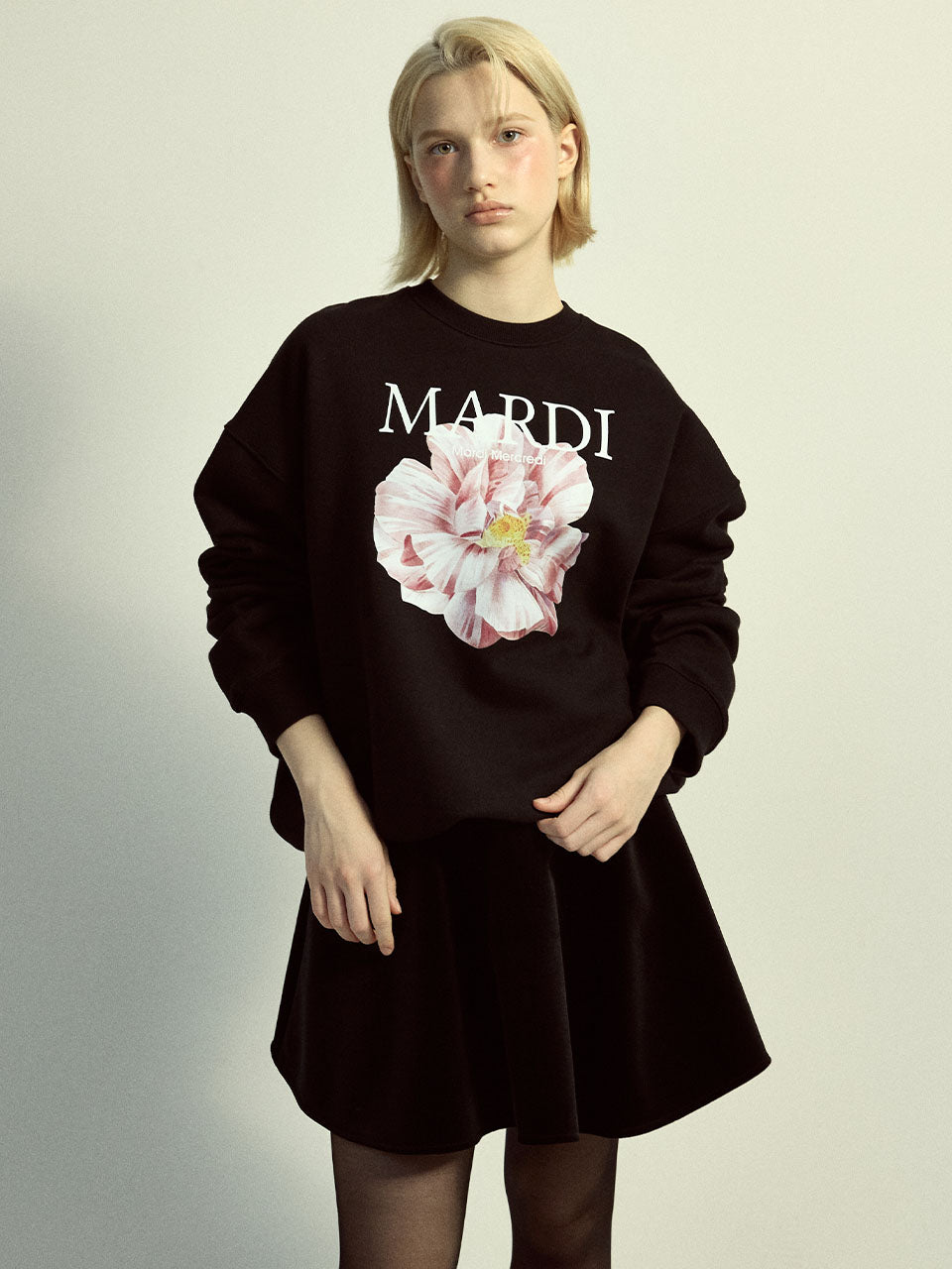 韓國 Mardi Mercredi Sweatshirt Roses 01【MM215】