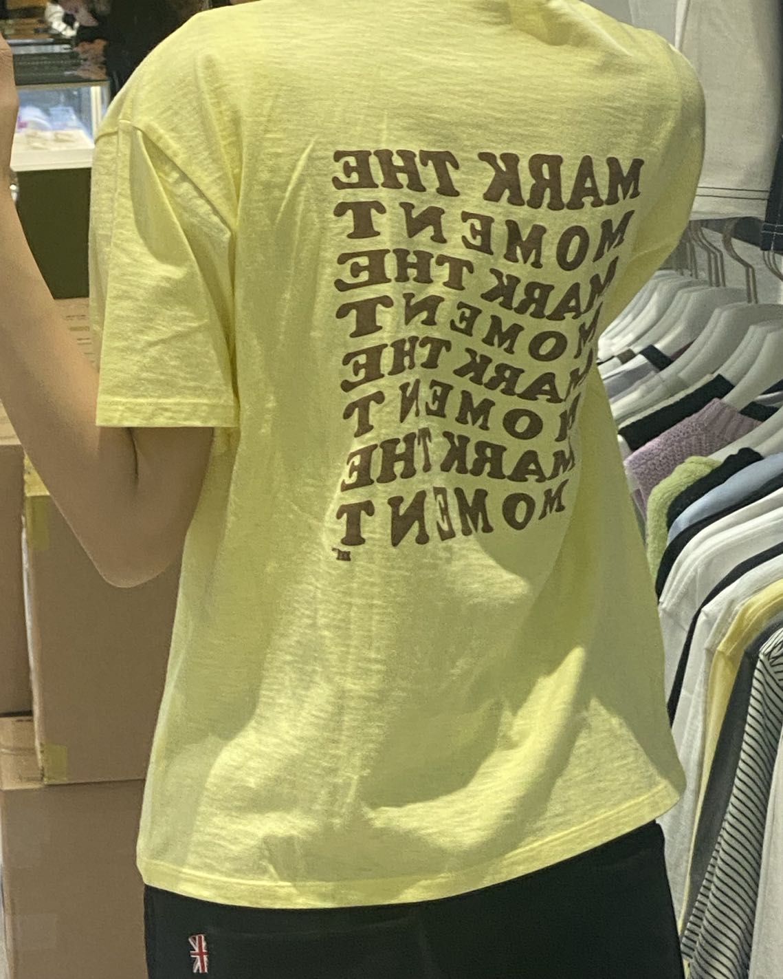 韓國 Markm WAVE SLOGAN GRAPHIC SLUB T-SHIRT【MA055】 - STT Mall HK 靚太網購