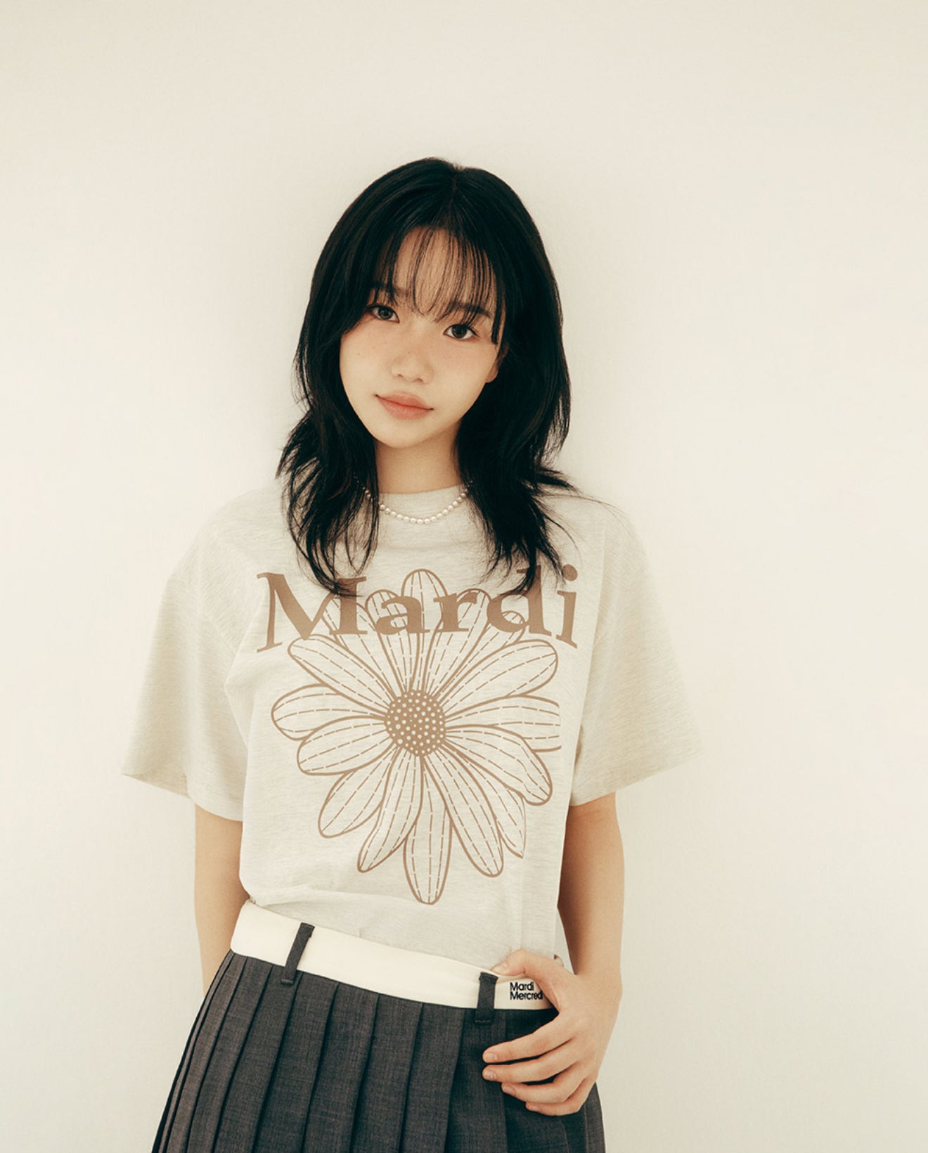 韓國 Mardi Mercredi TSHIRT FLOWERMARDI【MM039】