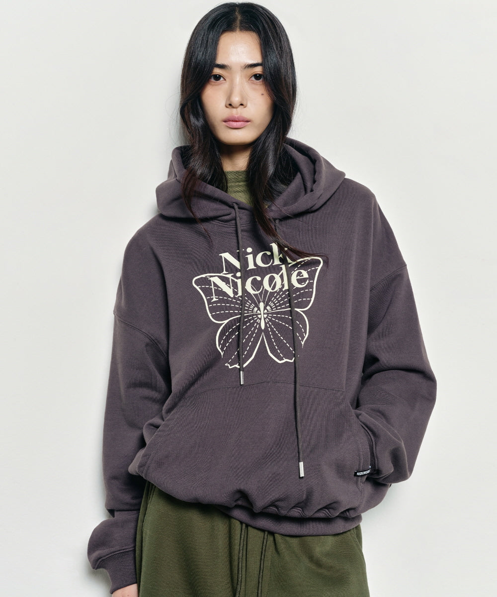 韓國 Nick Nicole Butterfly Signature Hoodie【NK012】