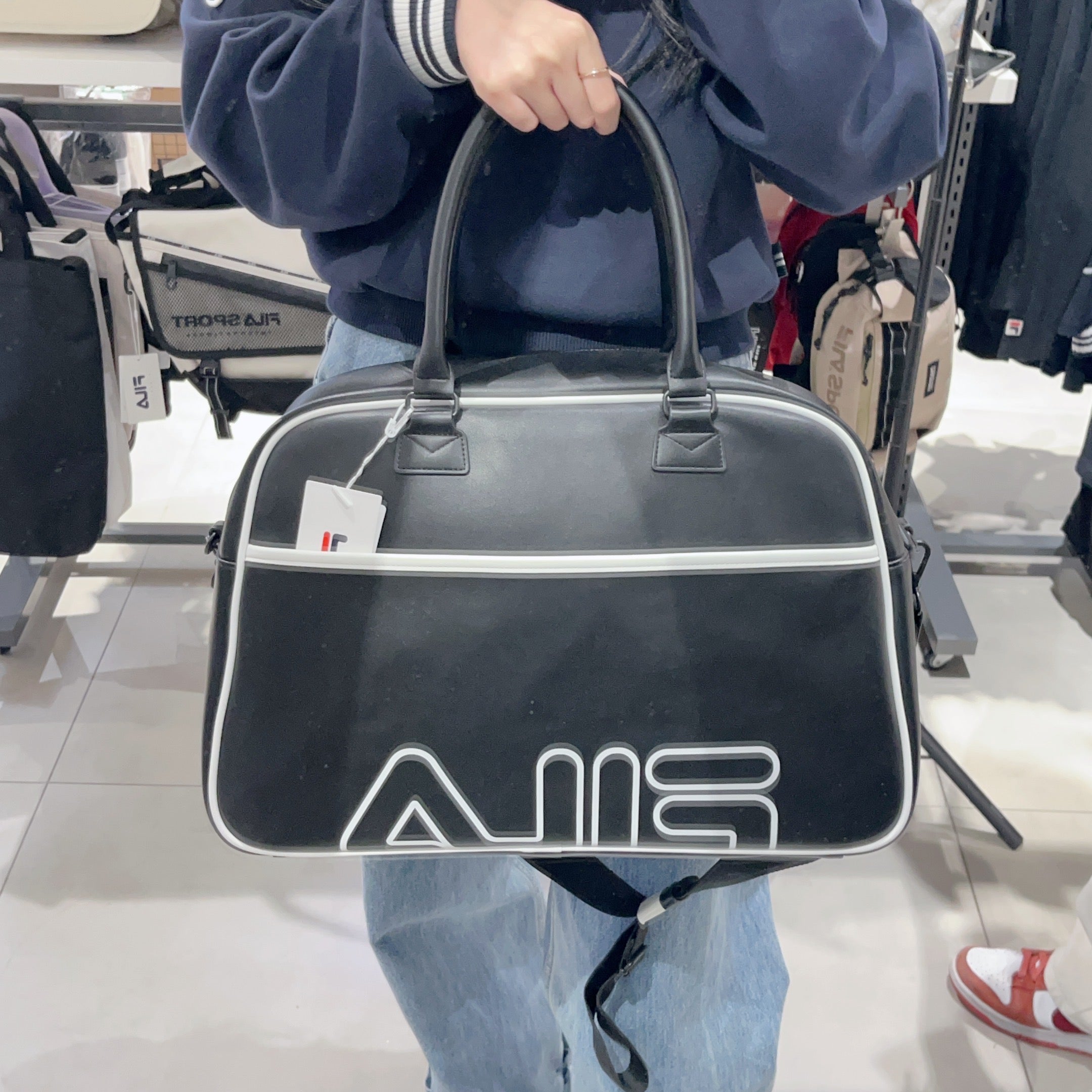 韓國 FILA Linear PU Big Tote Bag【FA159】 - STT Mall HK 靚太網購