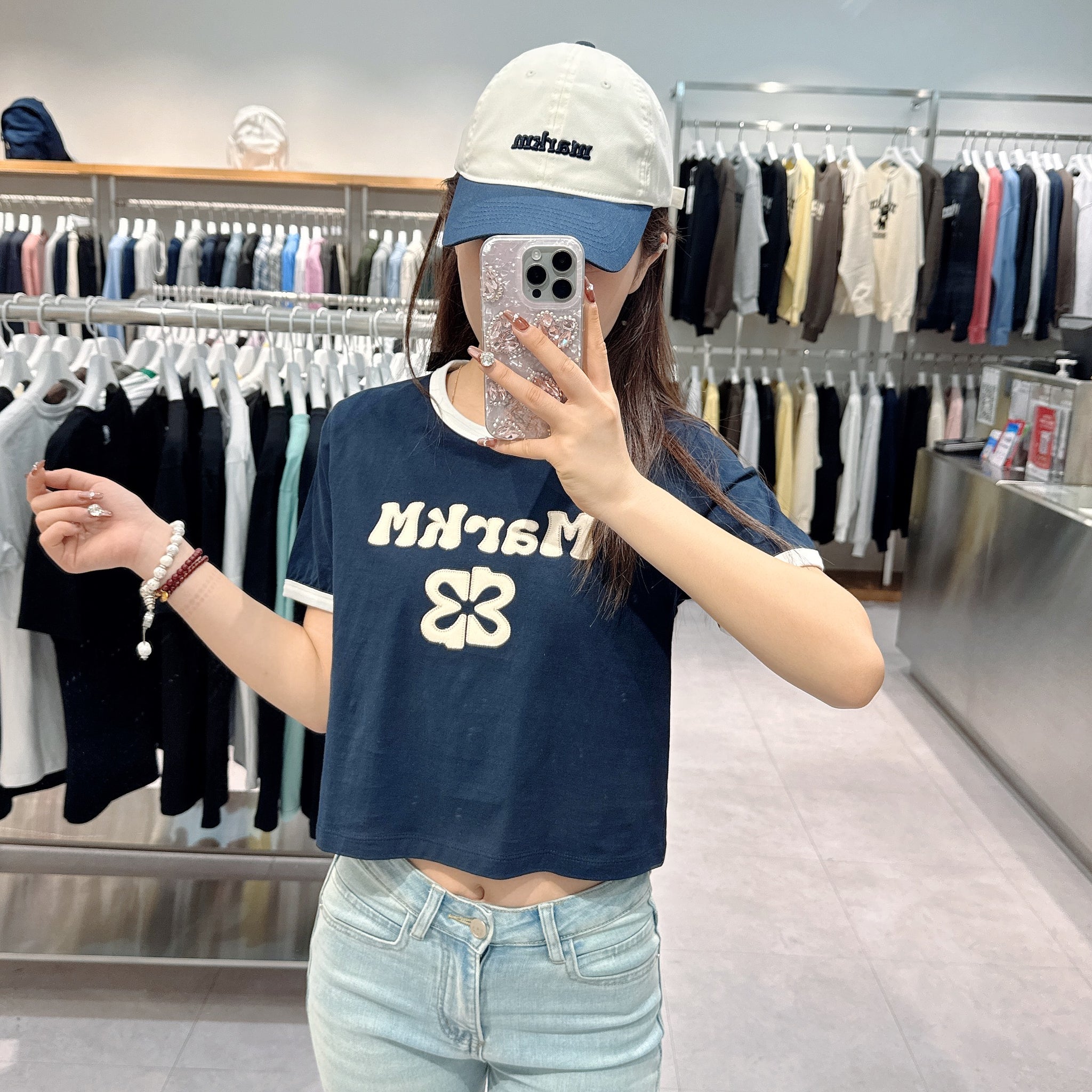 韓國 Markm (W) WAVE T-SHIRT【MA077】