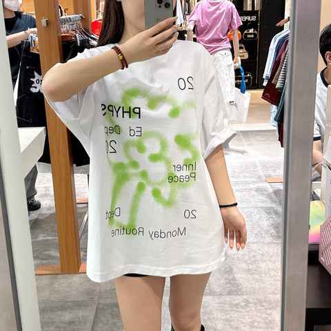 韓國 Phyps Spray Big Broccoli Short Sleeve T-Shirt【PH025】