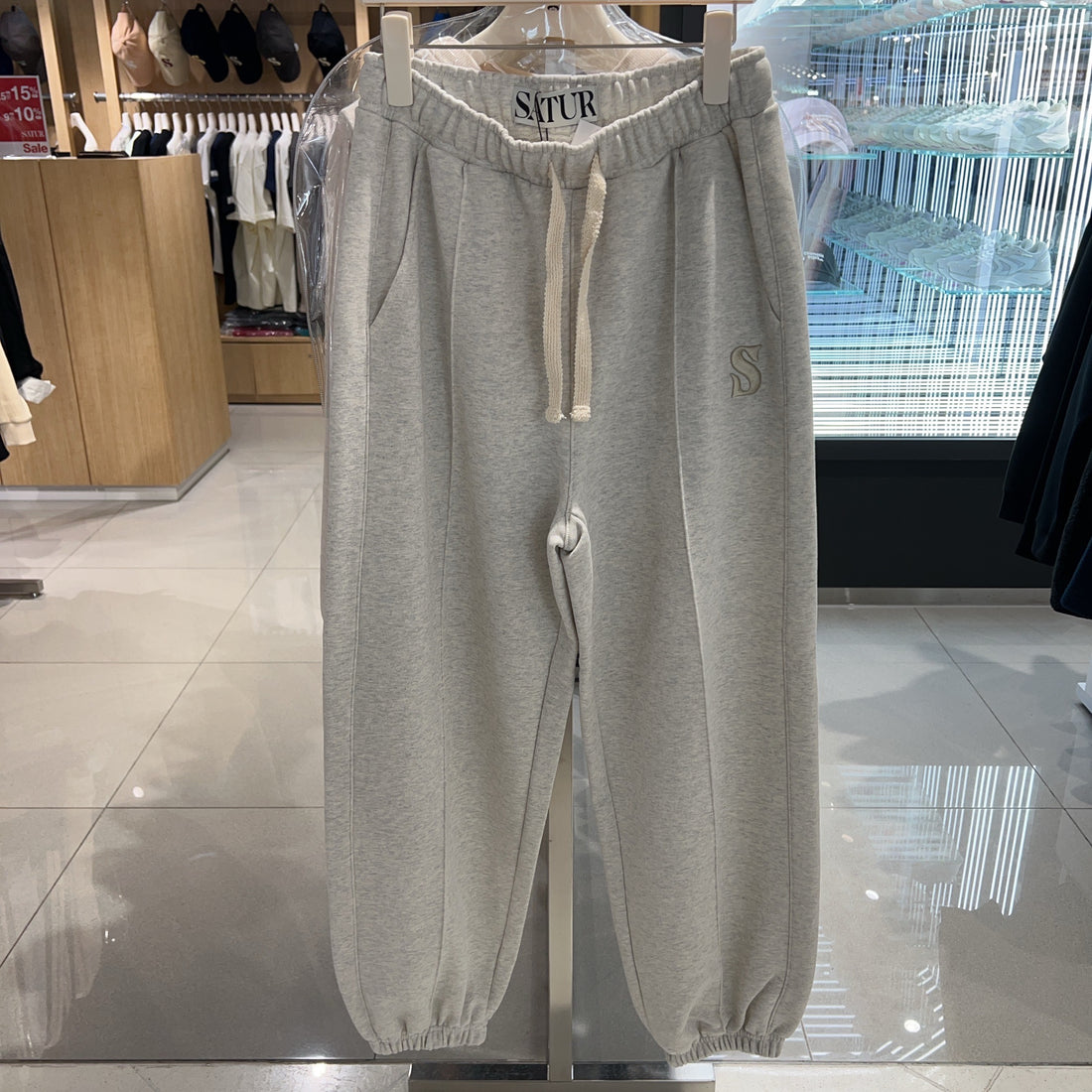 韓國 Satur S Logo Jogger Sweatpants【SR160】